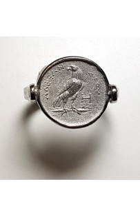 Anello con moneta Greca cod. 002